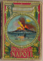 Napoli, Naples; Ricordo Di Napoli - 32 Vedute / Non-postcard Leporello With 32 Pictures, Embossed Litho Cover, Map Insid - Non Classificati