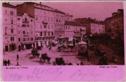 T3 1902 Trieste, Piazza, Panorama Internazionale, Hotel Daniel, Restaurant Steinfeld, Libreria, Cafe, Il Piccolo / Squar - Non Classés