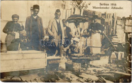 ** T2/T3 Serbien 1916. Mazedonischer Althändler / Serbian Market With Macedonian Merchants (fl) - Non Classés