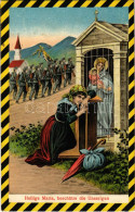 T2/T3 1916 Heilige Maria, Beschütze Die Unserigen / WWI K.u.K. Military Art Postcard, Marching Soldiers, Prayer. M. M. S - Ohne Zuordnung