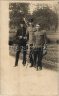 * T2/T3 1918 Budapest XIII. Margitsziget, Osztrák-magyar Katonák, Tisztek Csoportképe / WWI Austro-Hungarian K.u.K. Sold - Non Classificati
