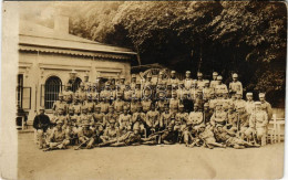 T2/T3 1915 Brno, Brünn; Osztrák-magyar önkéntes Katonák és Tisztek Csoportképe / WWI Austro-Hungarian K.u.K. Military, V - Unclassified