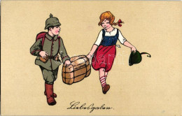 ** T1/T2 Wohlfahrts-Postkarte 'Kinderhort', Liebendgaben / German Children Military, Litho - Ohne Zuordnung