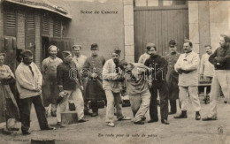 T3 Scene De Kaserne; En Route Pour La Salle De Police / French Military, Locking Up A Soldier (EB) - Non Classés