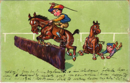 T3 1922 Jockeys And Horses, Humour (fa) - Non Classificati