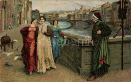 T2 Dante Und Beatrice, Litho S: Henry Holiday - Ohne Zuordnung