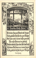 ** T1/T2 Dulde Dich Sein / Floral Postcard, Poem By Martin Jentzsch, Emil Müller's Verlag Nr. 212. - Non Classificati