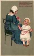 ** T1/T2 Petite Soeur, Petite Mére... / French Art Postcard Emb. Litho - Unclassified