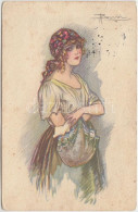 T3 Lady, Italian Art Postcard, Anna & Gasparini 497-6. S: Busi (fa) - Non Classés