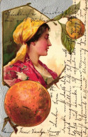 T2 Lady, Fruit, Emb. Litho - Unclassified