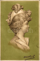 * T2/T3 1901 Art Nouveau Lady. Schmidt Edgar No. 256. Emb. Litho (fl) - Unclassified