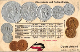 ** T2/T3 Germany / Deutschland; Set Of Coins, Flag, Emb. Litho (EK) - Unclassified