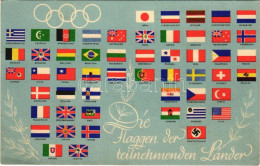 * T2/T3 1936 Olympiajahr, Die Flaggen Der Teilnehmenden Länder. Reichssportverlag / 1936 Summer Olympics, Flags Of The P - Ohne Zuordnung