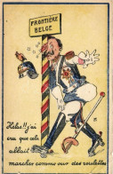 ** T3/T4 'Frontiere Belge' Wilhelm II, Anti-German Propaganda (fa) - Non Classés