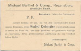 T2/T3 Michael Barthel & Comp. Chemische Fabrik / Chemical Factory Advertisement (EK) - Non Classés
