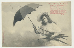 Carte Fantaisie - Qui N'a Pas Son Parapluie ? - Phototypie BERGERET - Bergeret