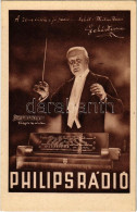 ** T2 A Zene Tükre A Jó Rádió... Tehát: Philips Rádió. Lehár Ferenc (1870-1948) Zeneszerző, Operettkomponista, Karmester - Non Classificati
