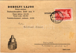 T2/T3 1948 Dobolyi Lajos Norton Gépüzem Reklámja. Budapest XX. Pestszenterzsébet, Pesterzsébet, Erzsébetfalva; Erdő Utca - Sin Clasificación