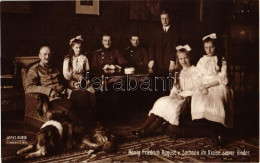 * T1/T2 Frederick Augustus III Of Saxony With His Children - Unclassified