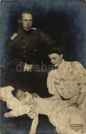 ** T2 Wilhelm, German Crown Prince, Duchess Cecilie Of Mecklenburg-Schwerin With Their Child - Non Classificati