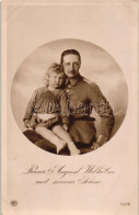 ** T1 Prince August Wilhelm Of Prussia With His Son - Zonder Classificatie