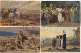 **, * Die Heilige Schrift: Bilder Aus Dem Alten Testament, 3-4. Serie - 23 Pre-1945 Religious Art Postcards S: Robert Le - Non Classés