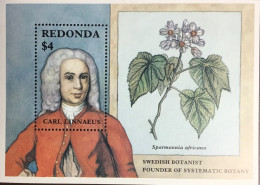 Antigua Redonda 1987 Naturalists Flowers Minisheet MNH - Antigua And Barbuda (1981-...)