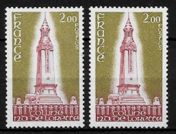 Année 1978 : Y. & T. N° 2010 ** Fond Vert Et Fond Vert Ocre - Unused Stamps
