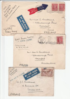 3 X 1930s  Ship RMS  QUEEN MARY  Covers CANADA To GB Stamps Ship  Cover Royalty - Storia Postale