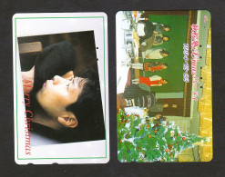 Japan, NTT 110-011, Merry Christmas,  Private 2x - Japon