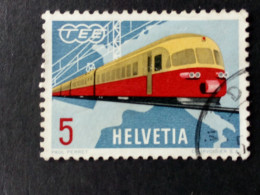 SCHWEIZ MI-NR. 747 GESTEMPELT(USED) MITLÄUFER 1962 ELEKRTO TEE ZUG - Idee Europee