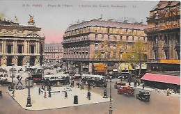 CPA Paris Place De L'Opéra L'Entrée Des Grands Boulevards - Arrondissement: 02