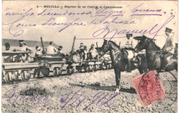 CPA Carte Postale Espagne  Melilla Regreso De Un Convoy Al Campamento 1912VM79589ok - Melilla