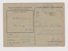 Hungary Ungarn Ww2-1944 Censored Military Field Card, TÁBORI POSTAI LEVELEZŐLAP, TÁBORI POSTAHIVATAL Sh.sh (626) - Entiers Postaux