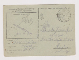 Hungary Ungarn Ww2-1944 Censored Military Field Card, TÁBORI POSTAI LEVELEZŐLAP, TÁBORI POSTAHIVATAL (628) - Ganzsachen