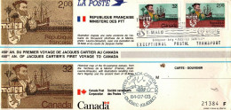 *FRANCE - CANADA - Emission Commune - Carte Postale 450e Anniversaire Du 1er Voyage De Jacques Cartier Au Canada - 2000-2009