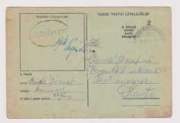 Hungary Ungarn Ww2-1942 Censored Military Field Card, TÁBORI POSTAI LEVELEZŐLAP, TÁBORI POSTAHIVATAL (630) - Entiers Postaux