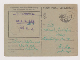 Hungary Ungarn Ww2-1944 Censored Military Field Card, TÁBORI POSTAI LEVELEZŐLAP, TÁBORI POSTAHIVATAL (629) - Ganzsachen