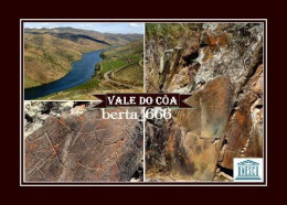 Portugal Coa Valley Prehistoric Rock Art Sites UNESCO New Postcard - Guarda