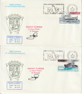 FDC - TAAF - PA N°63/4  (1980) Bateaux - FDC