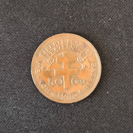 AEF LIBRE - 50 CENTIMES 1943 - Africa Equatoriale Francese