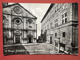 Cartolina - Pienza ( Siena ) - Cattedrale E Palazzo Piccolomini - 1962 - Siena