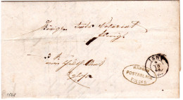 Württemberg 1868, Postablage EGLOFS (Wangen) Auf Brief M. K2 Isny - Cartas & Documentos
