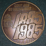 BELGIQUE Médaille Souvenir Cent Ans De Socialisme 1885 - 1985 - Fichas De Municipios
