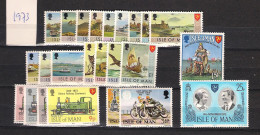 1973 MNH Isle Of Man, Year Collection, Postfris** - Man (Ile De)