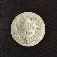 SUISSE - 1 FRANC 1920 TTB+ - 1 Franken