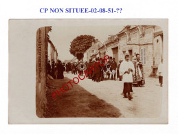 ENTERREMENT-CARTE PHOTO NON SITUEE-02-08-51-!!?-Maisons En MOELLONS-Champagne-Album D'un Soldat Allemand- - Da Identificare