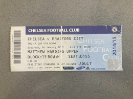 Chelsea V Bradford City 2004-05 Match Ticket - Eintrittskarten