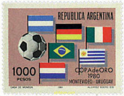 26435 MNH ARGENTINA 1981 COPA DE ORO DE FUTBOL EN MONTEVIDEO - Neufs