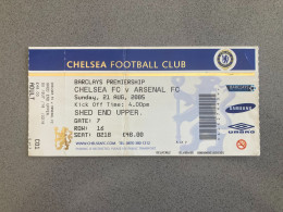 Chelsea V Arsenal 2005-06 Match Ticket - Tickets D'entrée